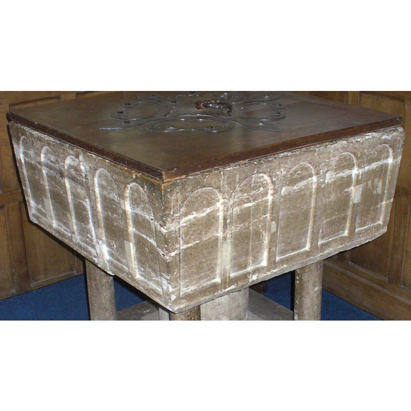 five per side of the square basin