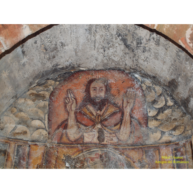 painted in the vault above the old altar