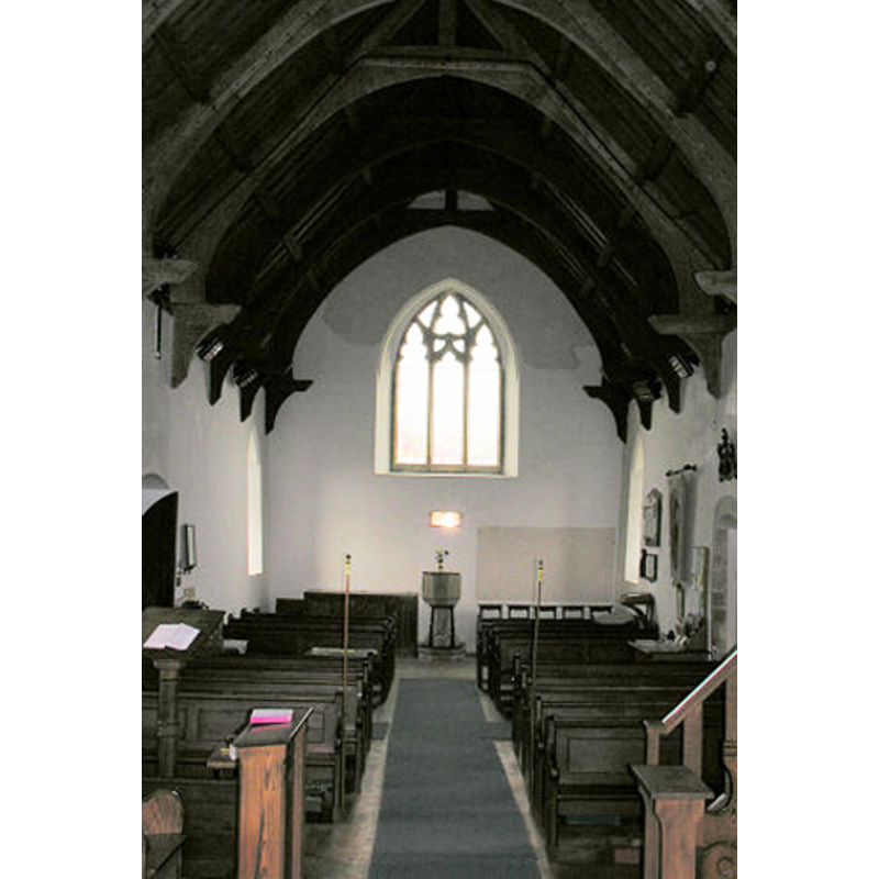 the font and cover at the west end