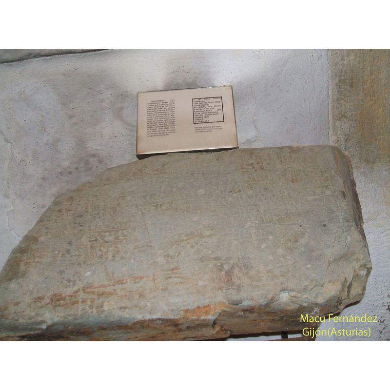 foundation stone buried under the north facade of the church, and inscrbed with the Era date of MXXX, i.e., 1262 A.D. (measurements: 60 x 40 cms.)