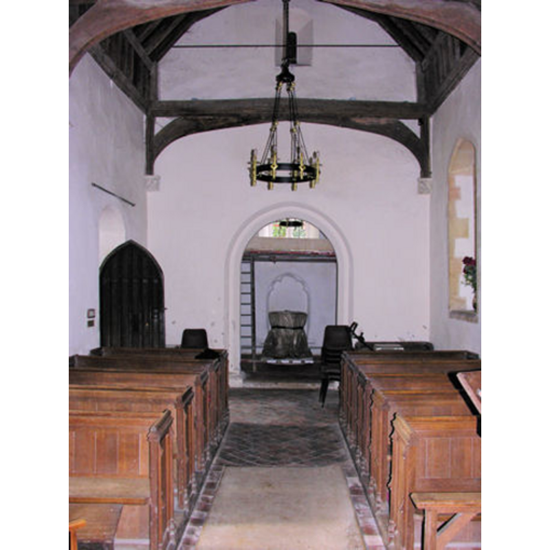 the font visible at the west end, beneath the towe