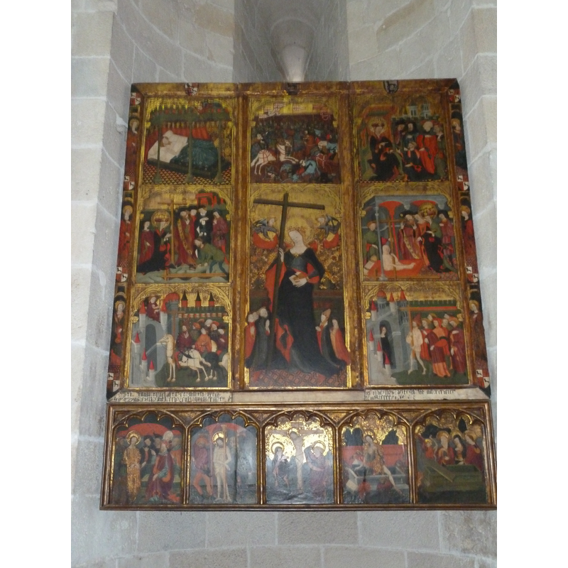 the Gothic retable of St. Helen