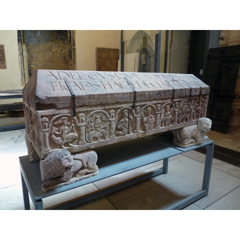 the Adeloch sarcophage [cf. Font notes]