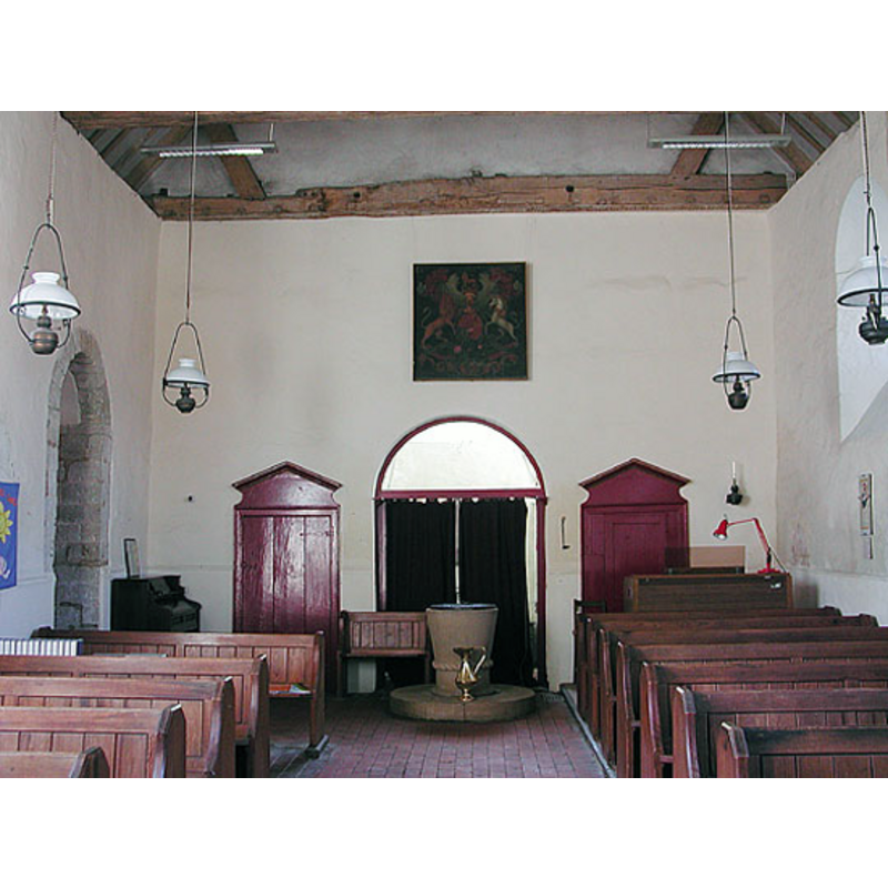 the font and cover at the west end