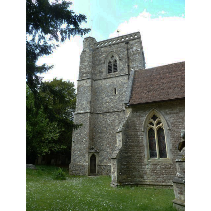 the re-built church