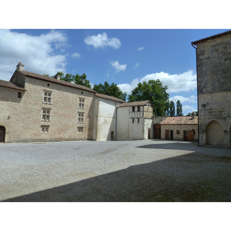 the inner courtyard of the abbey