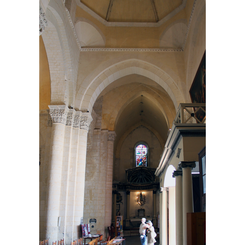 the original transept, now at the west end of the present nave