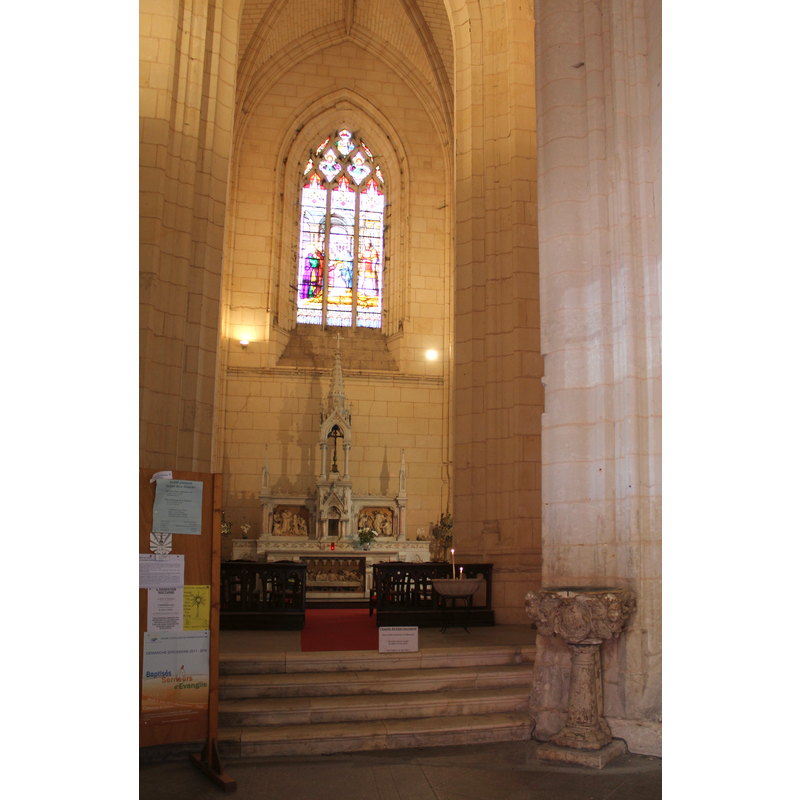 the original transept, now at the west end of the present nave
