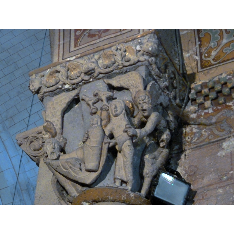 the south apse; capital