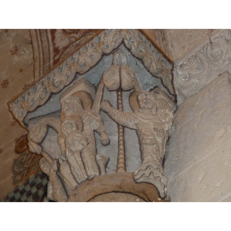 the south apse; capital