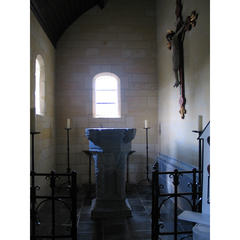 in the baptistery
