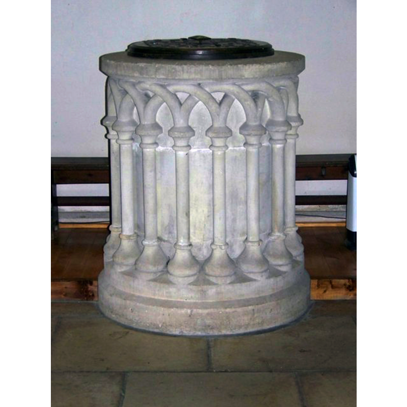 the Victorian font of neo-Norman design