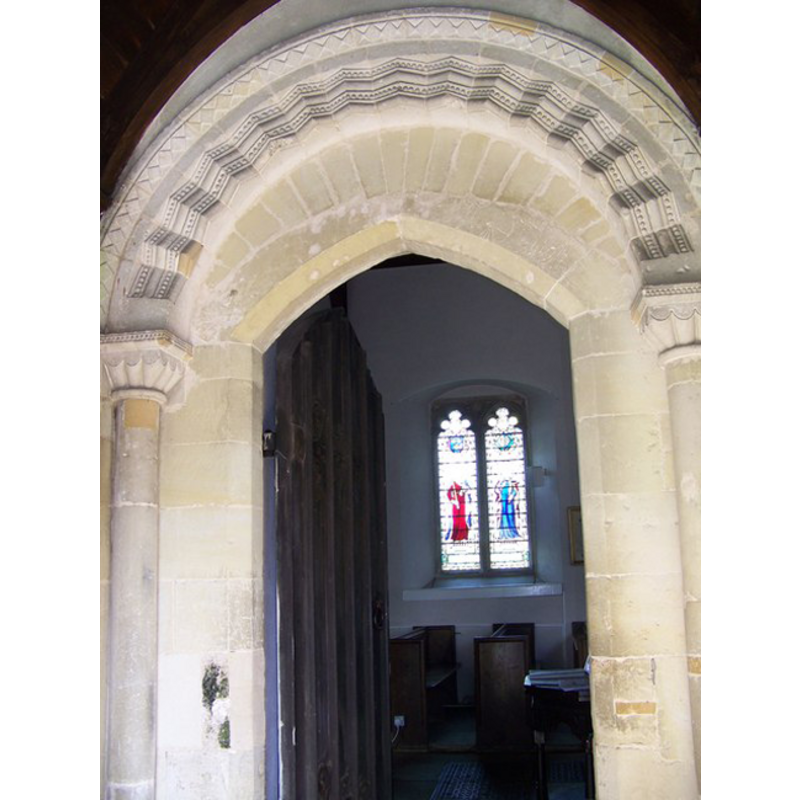 the inner arch within the south porch