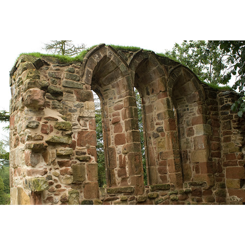 part of the ruins of the old church