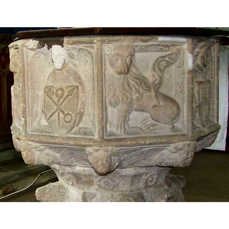perhaps an emblem related to Leiston Abbey? [cf. FontNotes]