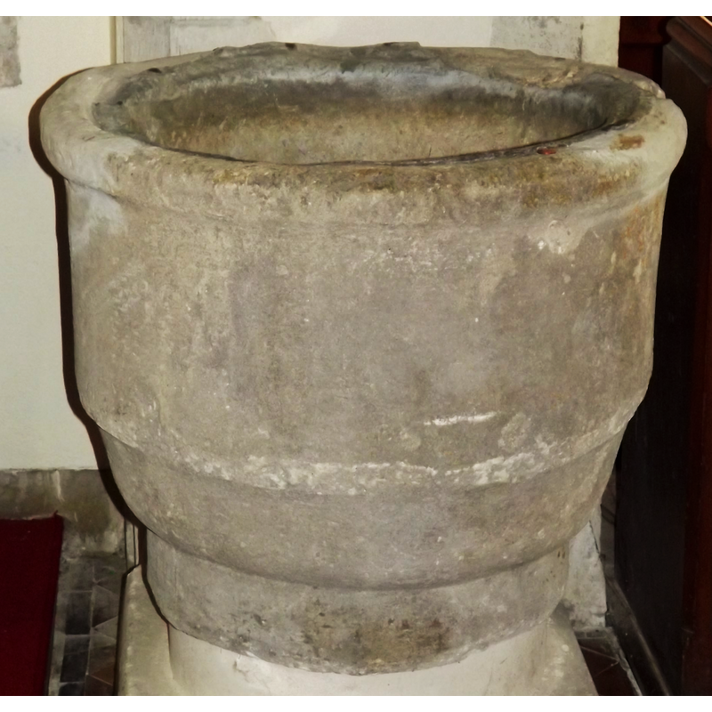 the 13th-century (?) font [cf. FontNotes]