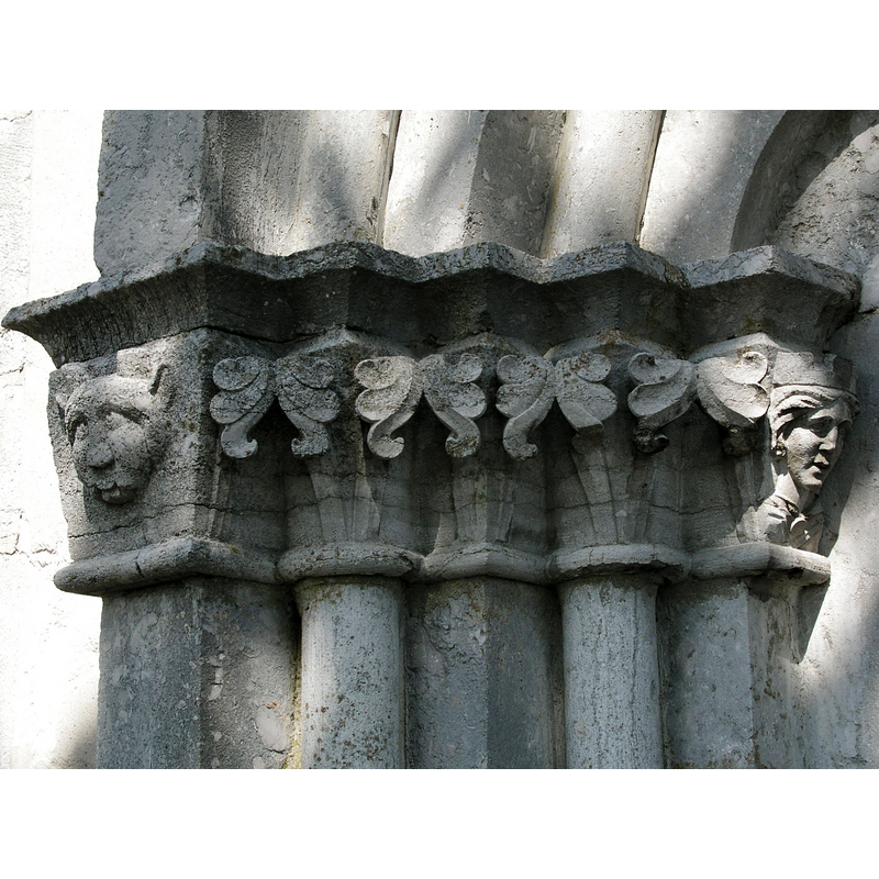 on the left (west) side