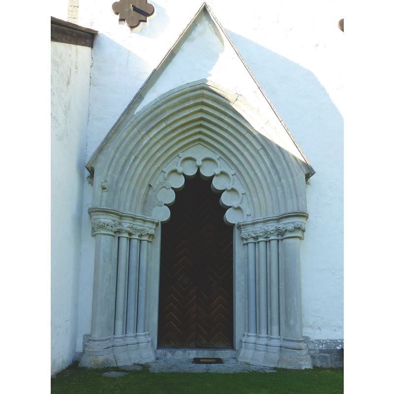 opening into the west of the nave
