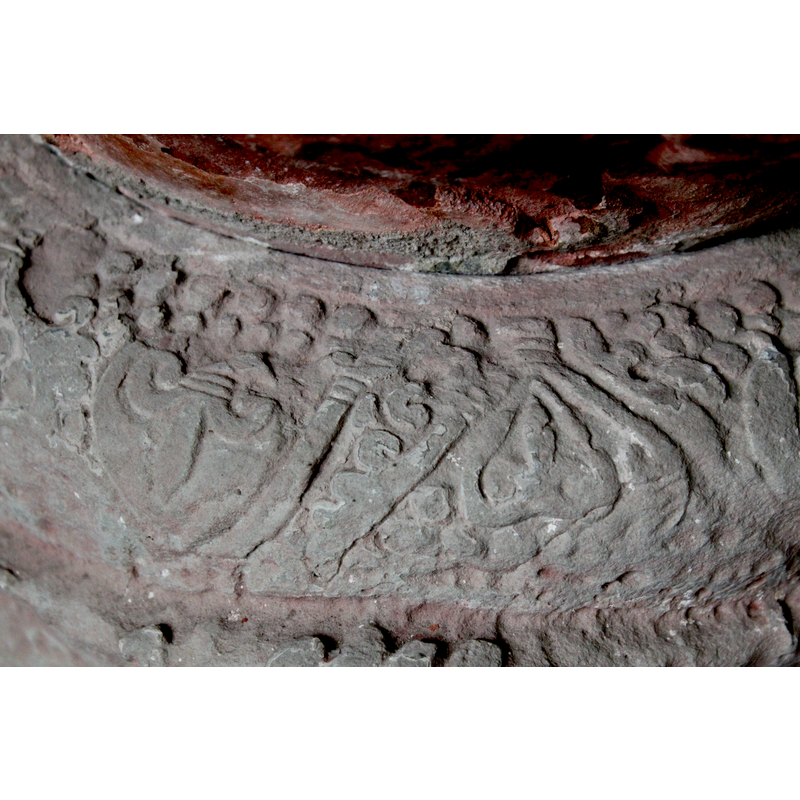 among other floral and foliage motifs