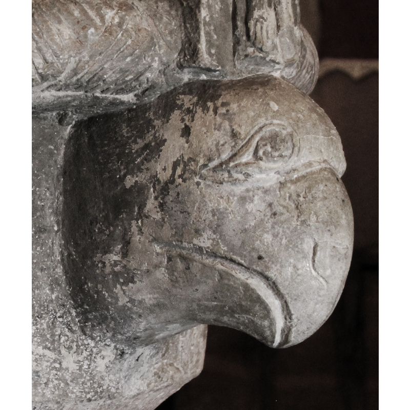 beneath the Crucifixion figure