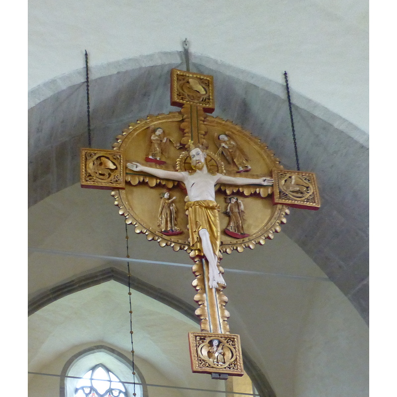 hanging from the west side of the chancel arch