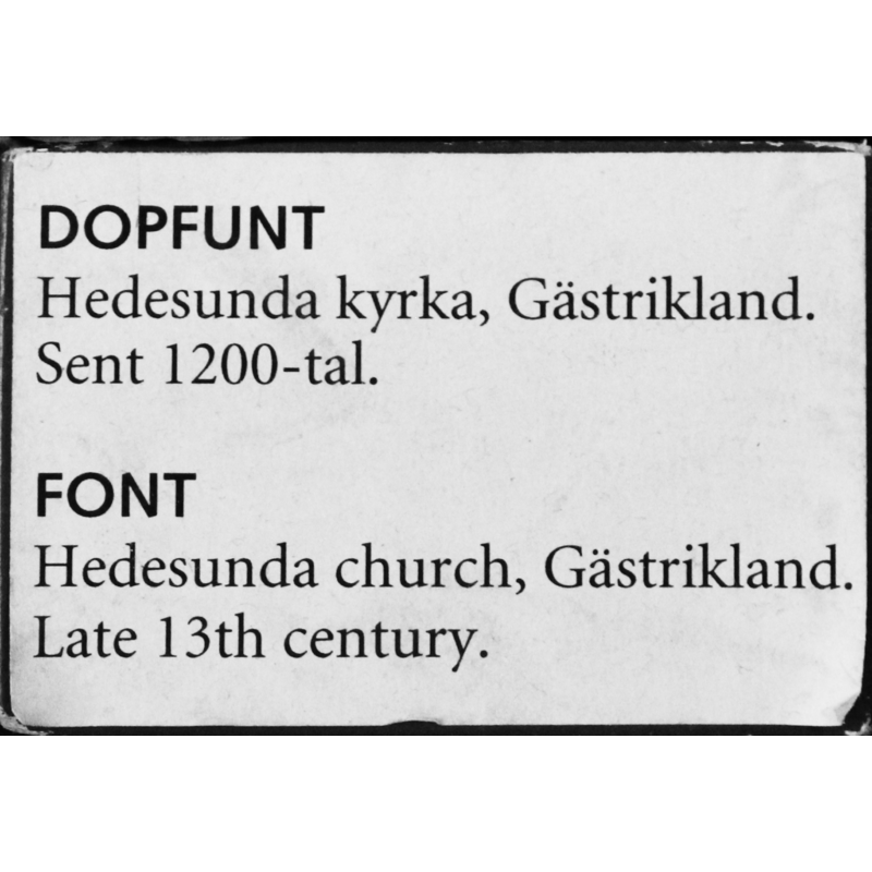 SHM label for this font
