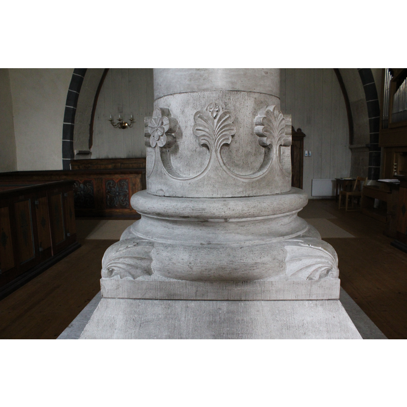 the whole column dates probably from the 1950s reconstruction