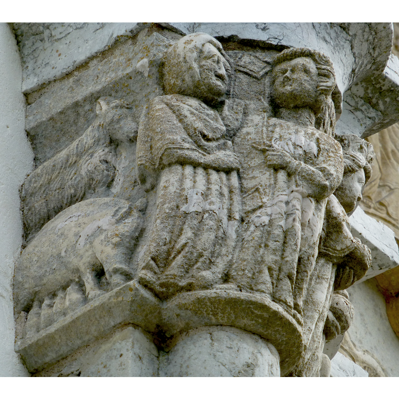 probably part of the annunciation to the shepherds