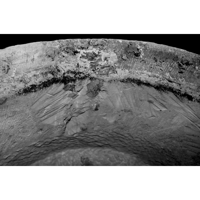 damage and recutting; probably related to cover hardware
