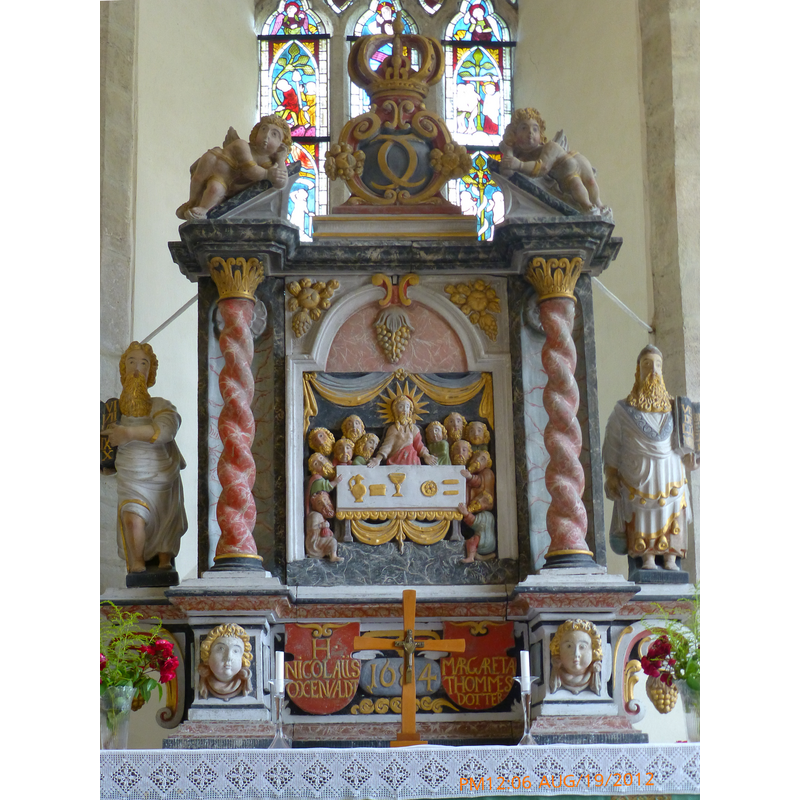 made from Burgsvik sandstone in 1684