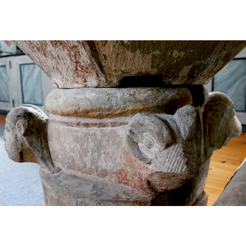 showing the north side, on the left, and a partial view of the west side [NB: the west side is against the tower arch pillar and cannot be viewd properly at present