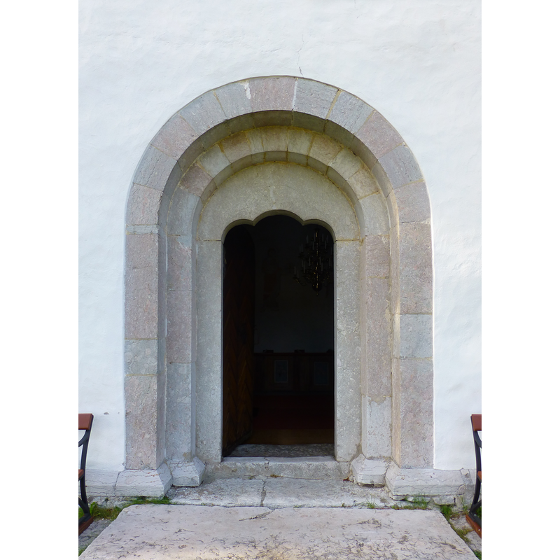 opens into the west of the nave; now the entrance in regular use