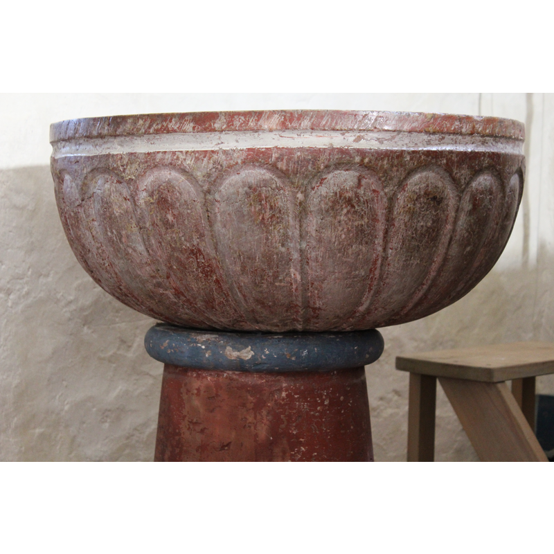 all around the basin and underbowl