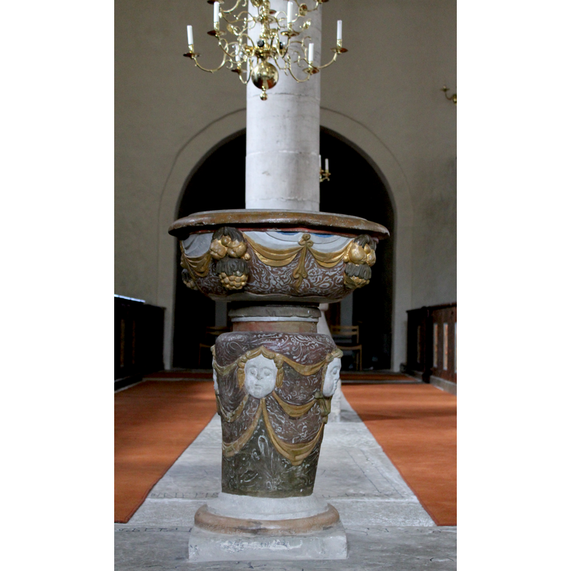 in the nave, looking west