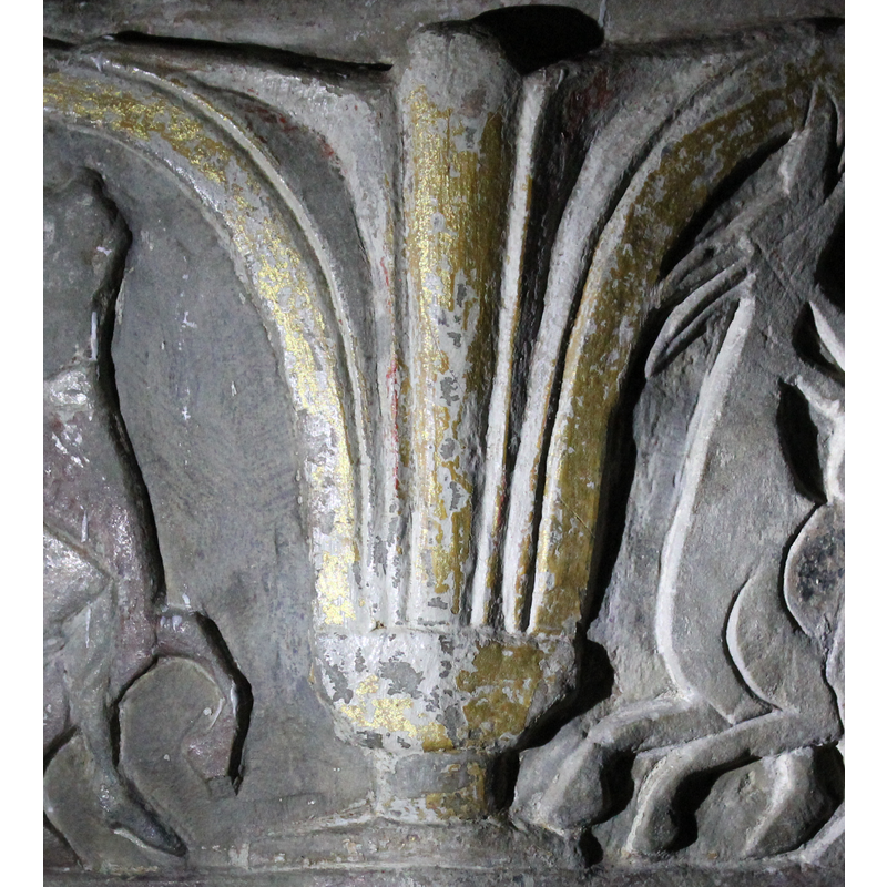 the tall motifs typical of Byzantios fonts