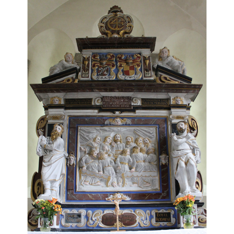 the 17th-century retable