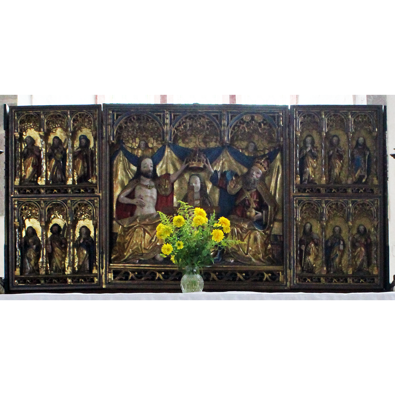 the 16th-century retable originally from the cathedral church at Visby