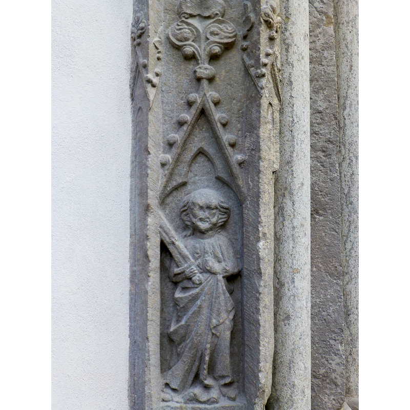 front column; lower figure; St. Paul?