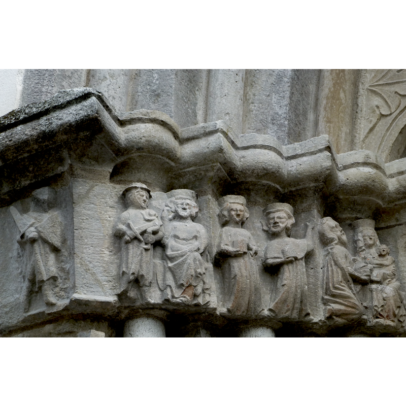 frieze; Massacre of the Innocents; Visitation?; Adoration of the Magi