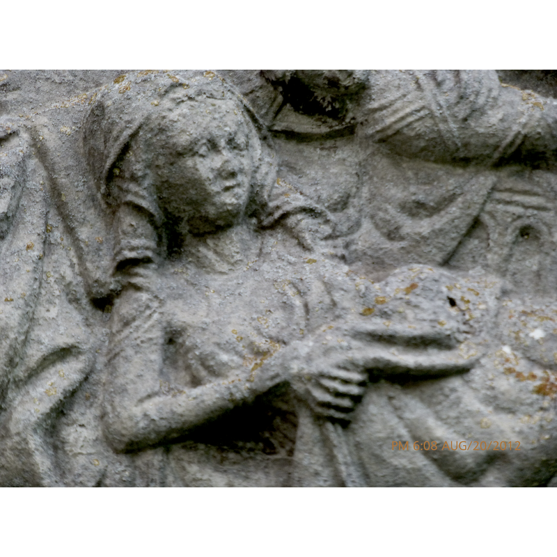 Nativity with Dream of Joseph scene; detail