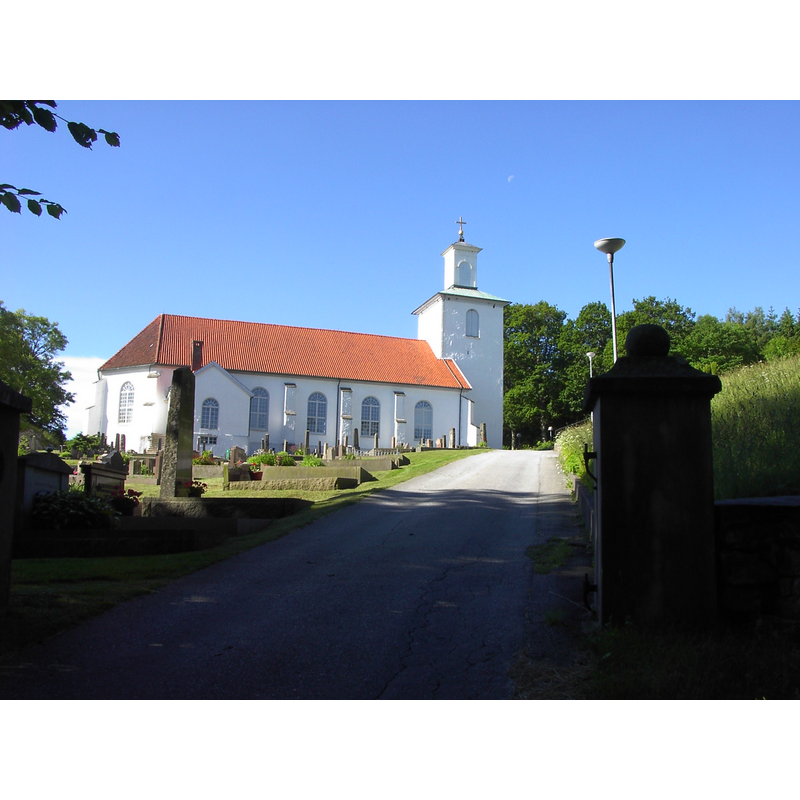 the present church, built in 1843 [the medieval church here was demolished, and only its font remains]