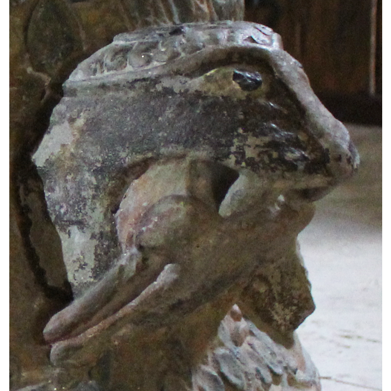 on the west side of the base [orientation is approximate] -- left-side view