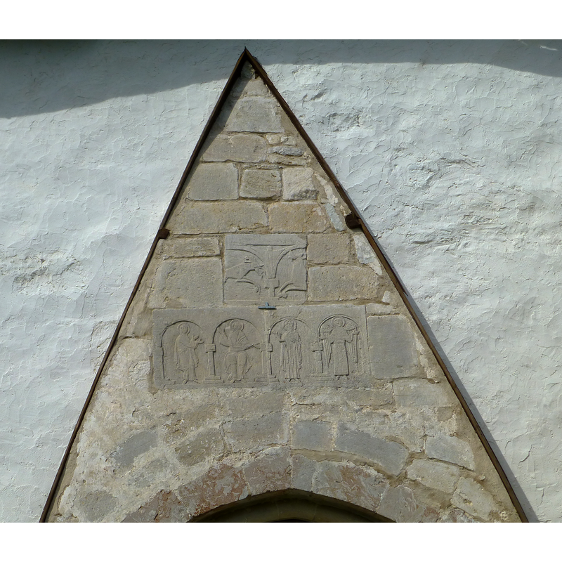 frieze above the portal