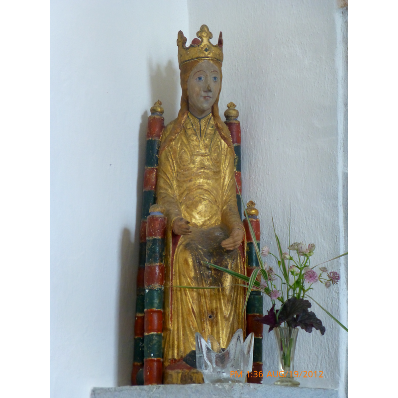 this copy of the original is displyaed inside the Viklau church