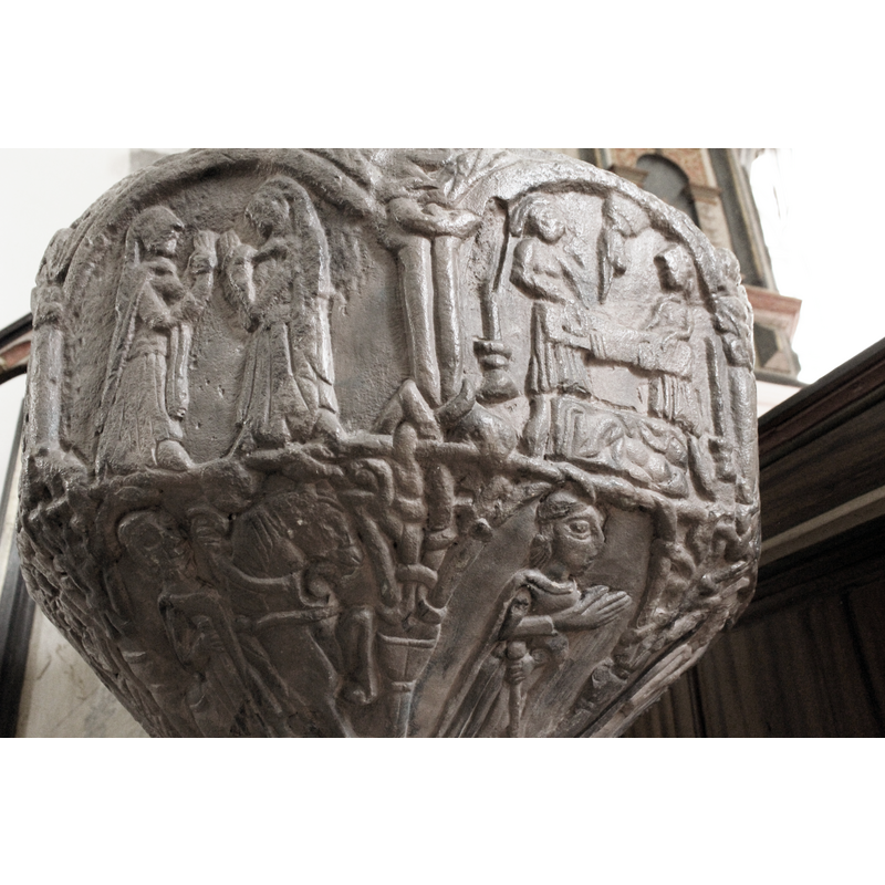 showing the correspodence between the programmes on the sides and underbowl [orientation is approximate]