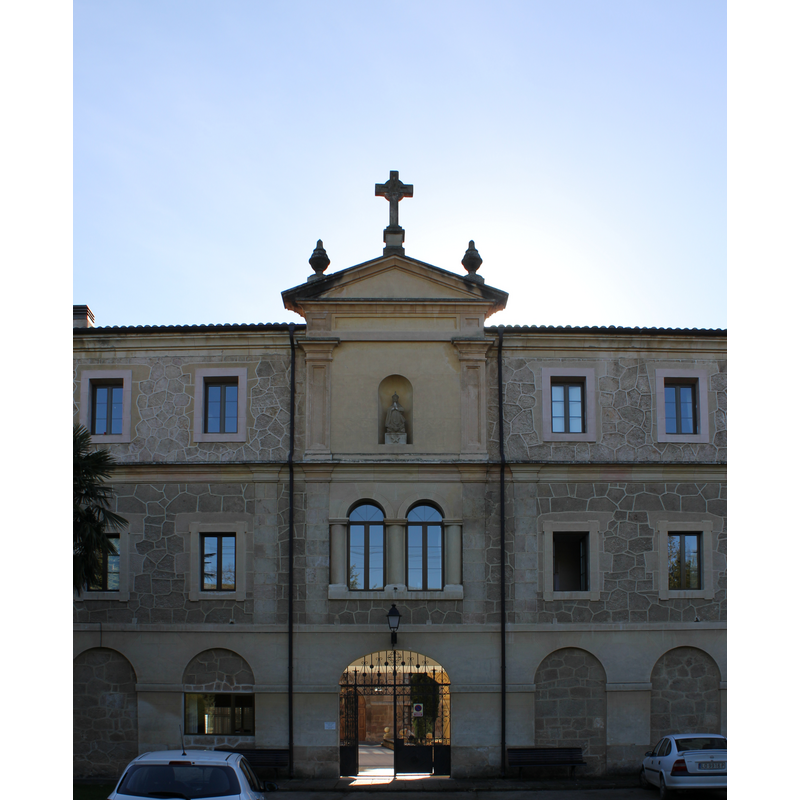 the entrance to the monastery; detail