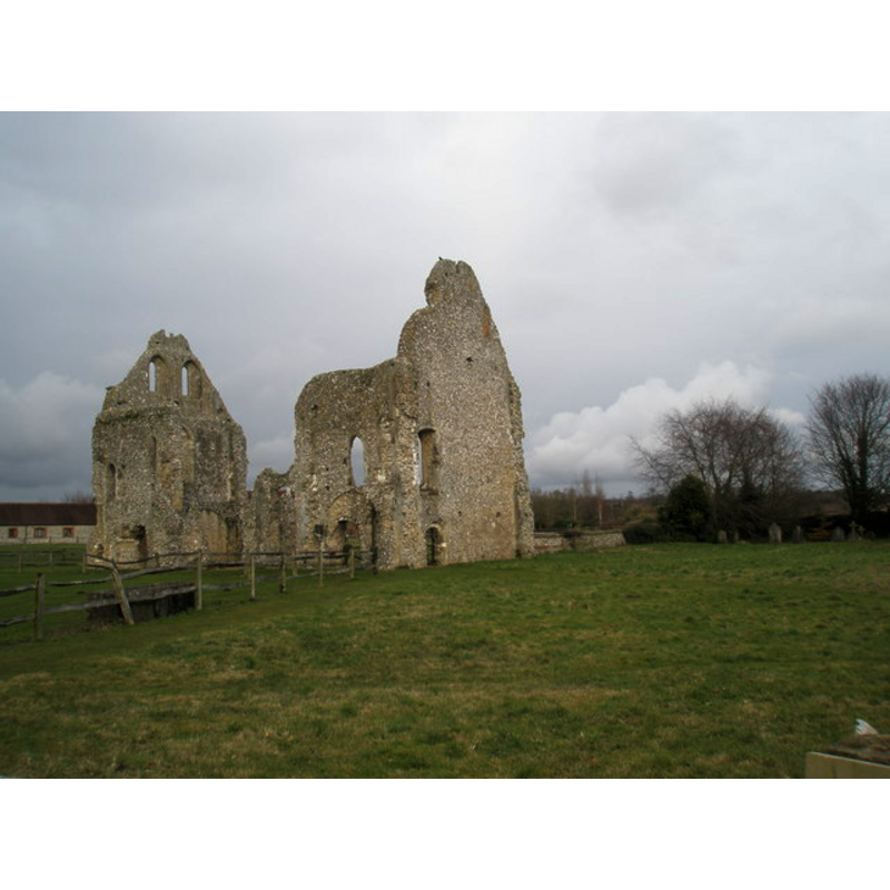 the ruins of the old priory