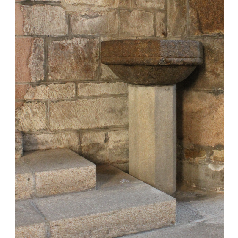 date unknown -- located inside the church, at the west end of the nave, north side