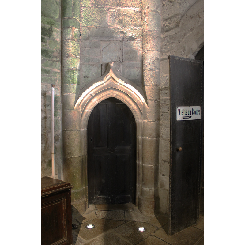 in the area by the exit to the cloister