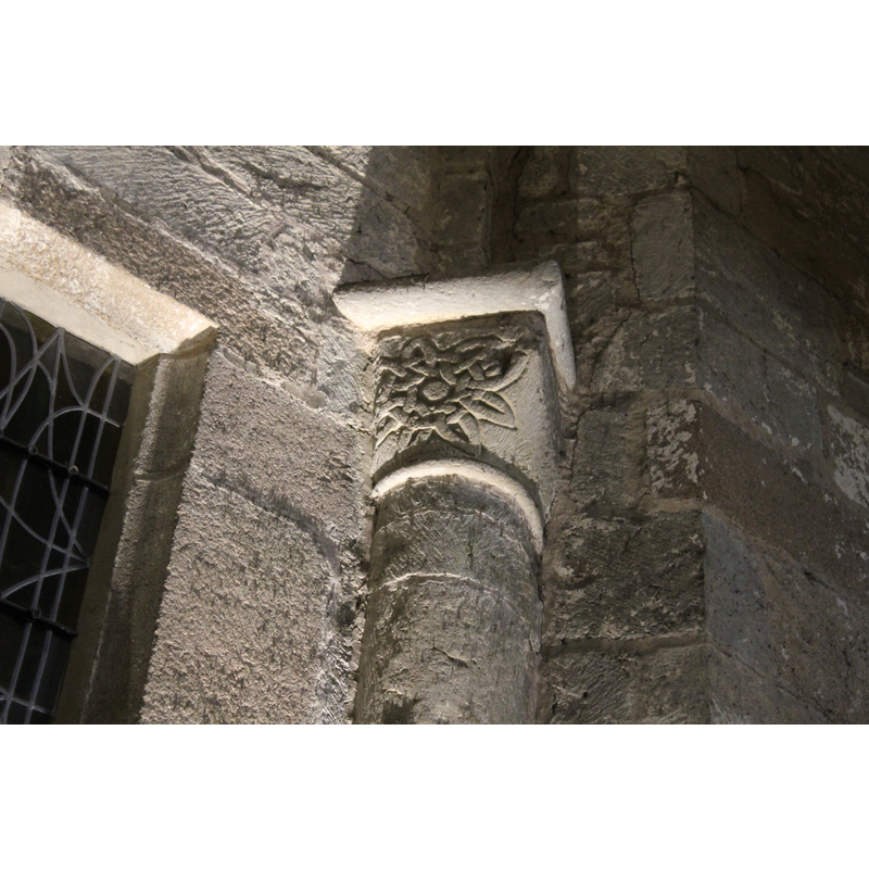 in the area by the exit to the cloister